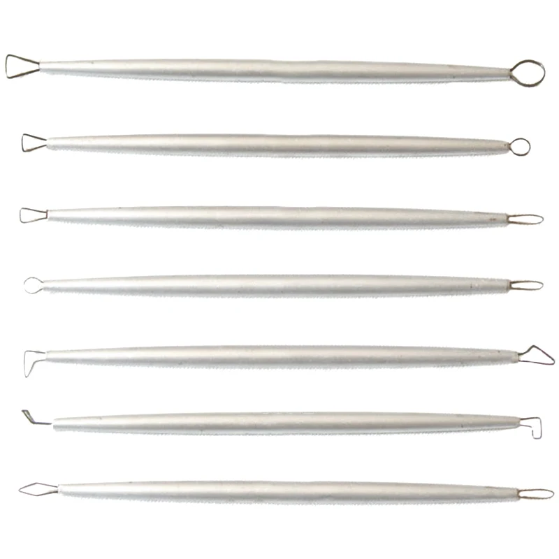 

New Stainless Steel Polymer Clay Tool Pottery Ceramic Carving Tool Engraving Line End Ribbon Tool