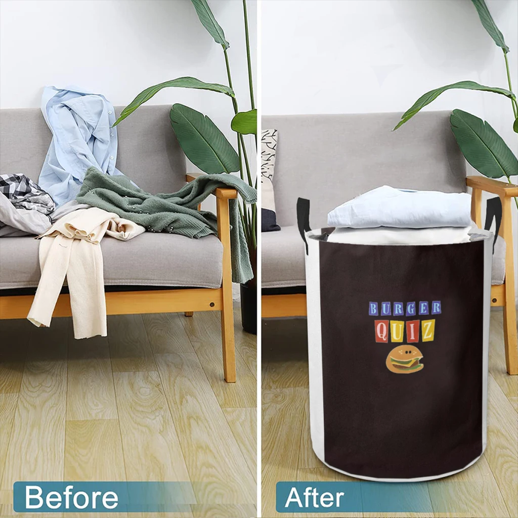 Корзина для грязного белья Burger органайзер одежды складное ведро хранения