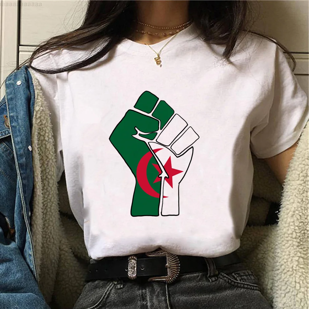 

Футболки из Алжира, Женская графическая забавная футболка для девушек, манга, Харадзюку, японская одежда