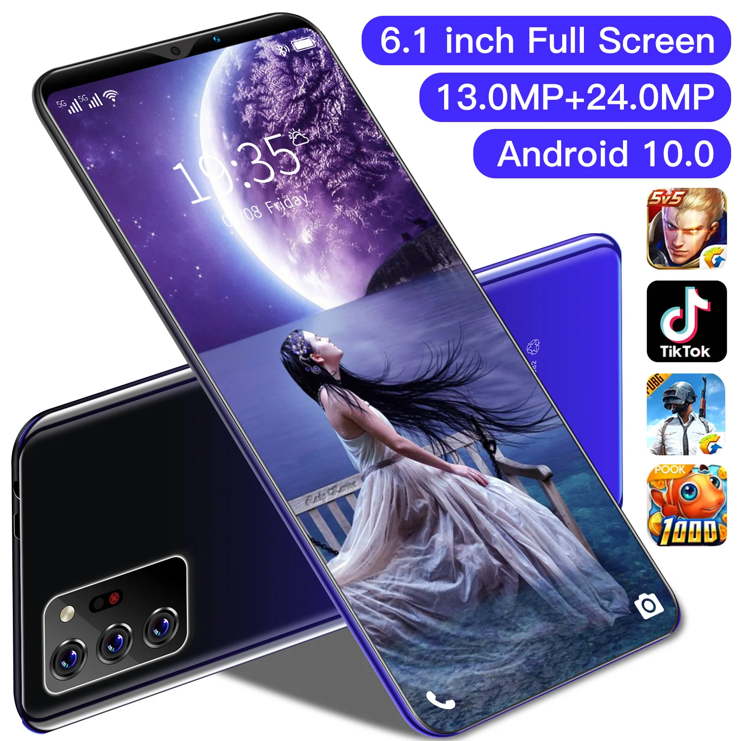 

Смартфон Note30 Plus, 6,1 дюйма, 64 ГБ/128 ГБ, 13 + 24 МП, 10 ядер, Android 10,0, две SIM-карты + Micro SD, сканер отпечатка пальца, 4800 мАч