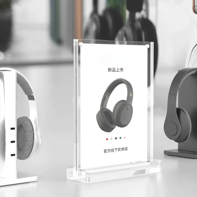 Двойной держатель для меню в ресторане A5 148x210 мм фото постера рамки магнитный