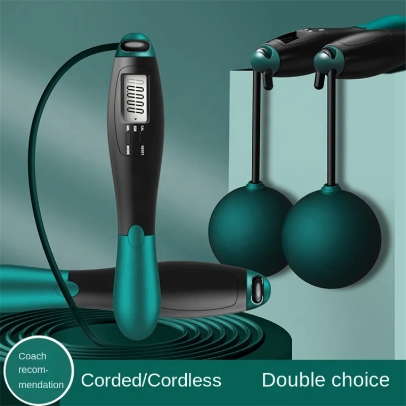 

Fitness Smart With Electronic Skipping Skipping Gym Screen Rope Speed Counter Jumping Counting Rope Crossfit Jump Cordless