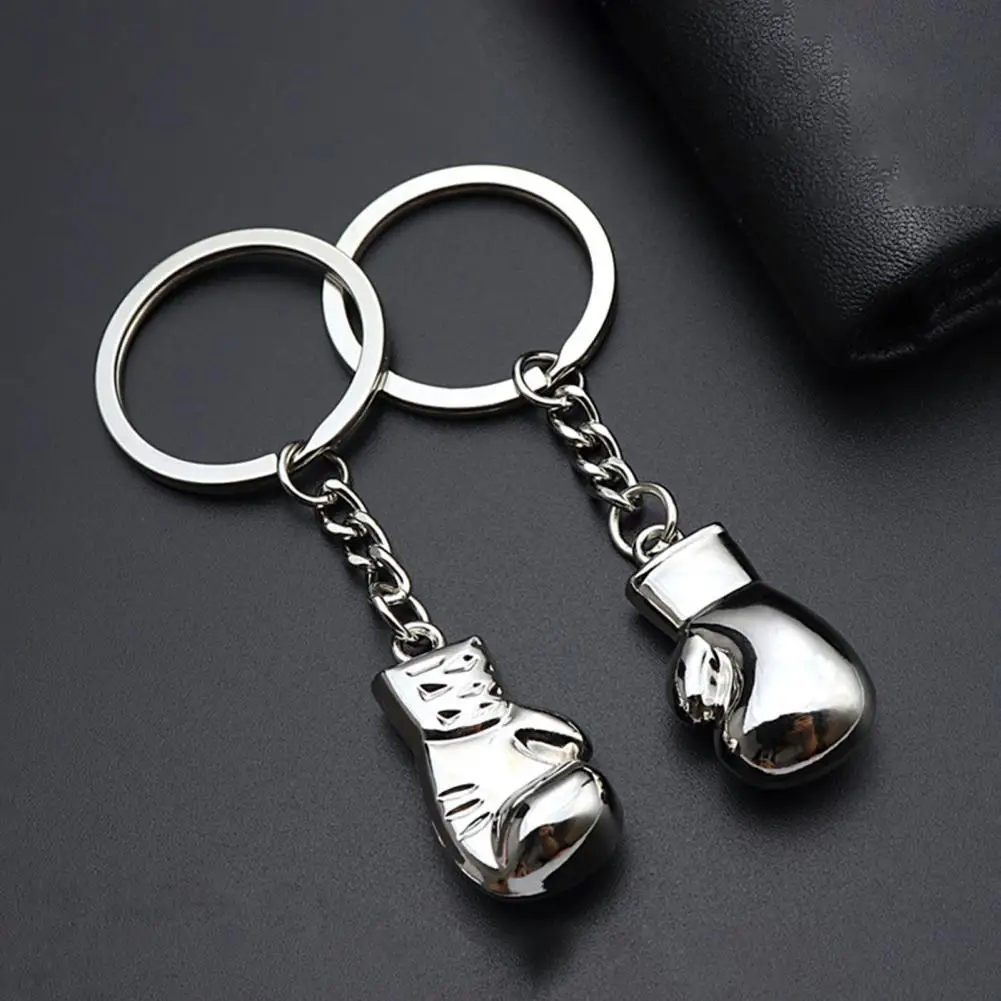 

2Pcs Boxing Key Holder Anti-scratch Zinc Alloy High Hardness Boxing Gloves Key Holder Boxing Style Keychain for Kids