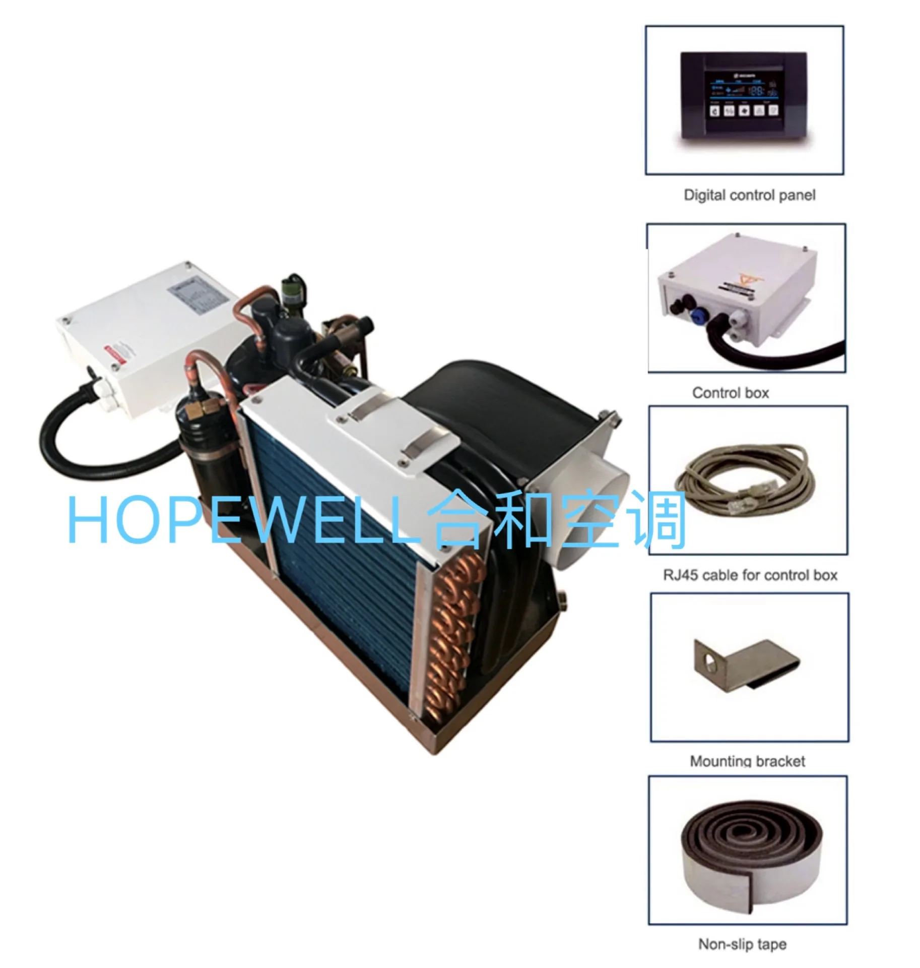 Фото Shanghai Hopewell 8000BTU Морской автономный кондиционер для лодок Hopewell 12000BTU №4