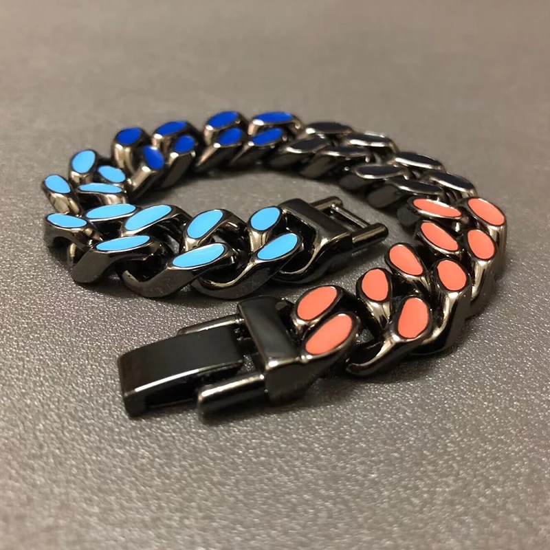 

High Quality Hip Hop Men's Bracelet Miami Cuban Link Chain Bracelets for Women Jewelry Chunky Thick Rock Punk Stainless Steel