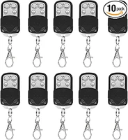 10pcs 433mhz garages remote control cloning duplicator key fob a distance 433mhz clone fixed learning code for gate garage door