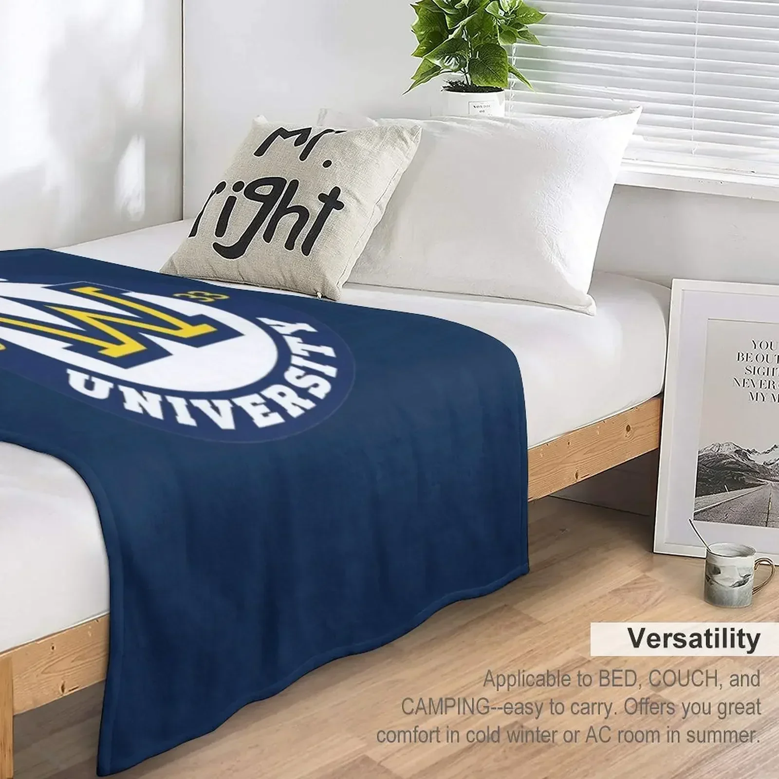 Wilkes University микрофибра плед