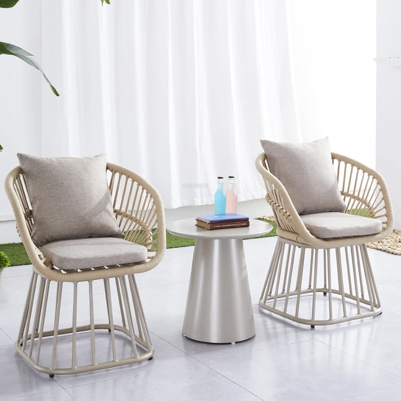 

Nordic Rattan Beach Chairs Sun Loungers Modern Camoing Beach Chair Leisure Lazy Living Room Silla Playa Outdoor Furniture