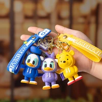 disney sweater cute duck mickey mouse keychain pendant piggy bag couple car key chain ornament