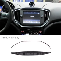 real carbon fiber trim navigation panel air outlet decorative frame cover for maserati ghibli 2014 2015 car interior accessories