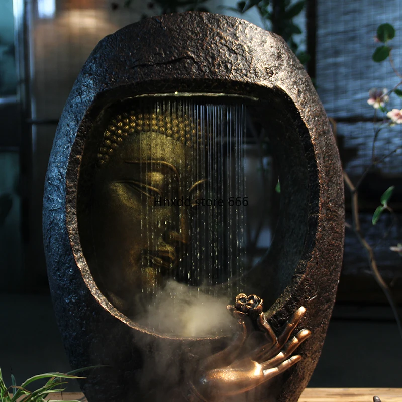 Modern Chinese Rulai Amitabha Buddha like flowing water ornament