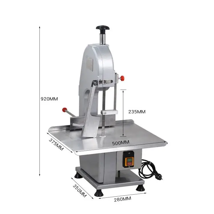 Hot Sale Table Top Meat Cutter Bone Cutting Machine Butchers Bone Saw Electric Saw for Meat and Bone Free After-sales