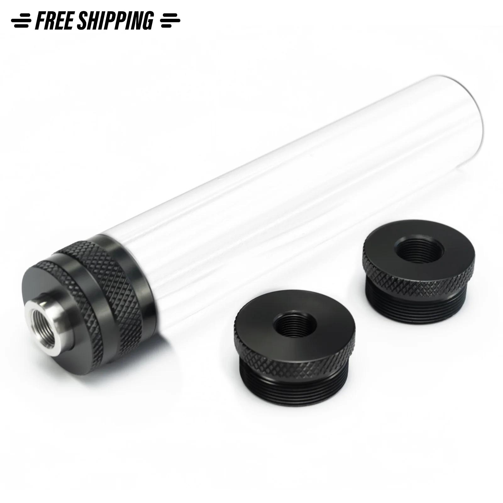 

Конусные чашки 1,45 дюйма OD 7 дюймов L из нержавеющей стали, комплект трубок для очистки растворителя 1/2-28 и 5/8-24, концевые колпачки с поршневым у...