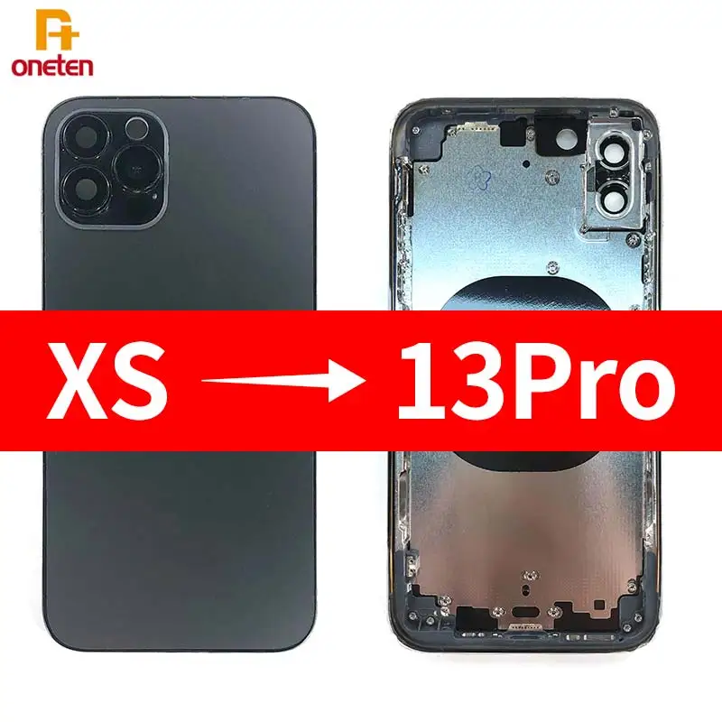 

1pcs For DIY XS to 13Pro Rear Housing Assembly For iPhone XS Like 13Pro Change Back Battery Cover Housing