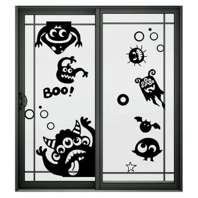 

Halloween Window Stickers Spider Stickers Static Clings Halloween Window Decals Scary Party Decorations For Door Window Glass