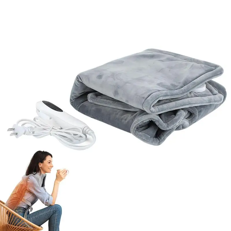 

Soft Electric Neck Heating Pad Warmer Heated Mat Large Thermal Blanket Shoulder Neck Back Heating Shawl Wrap 10 Heating Settings