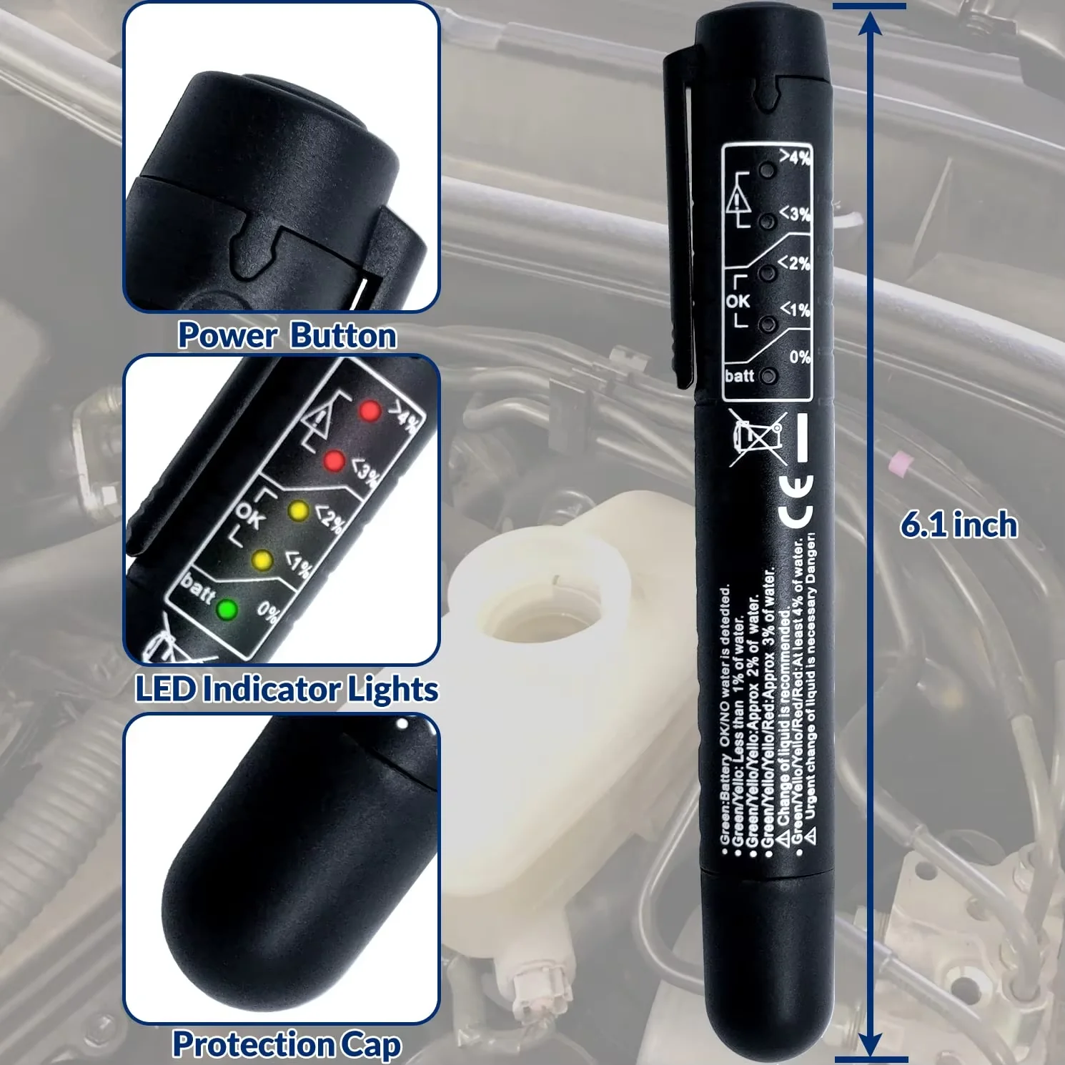 

Тестер Гидравлических Жидкостей, Анализатор Тормозной Жидкости, Измеритель Влажности