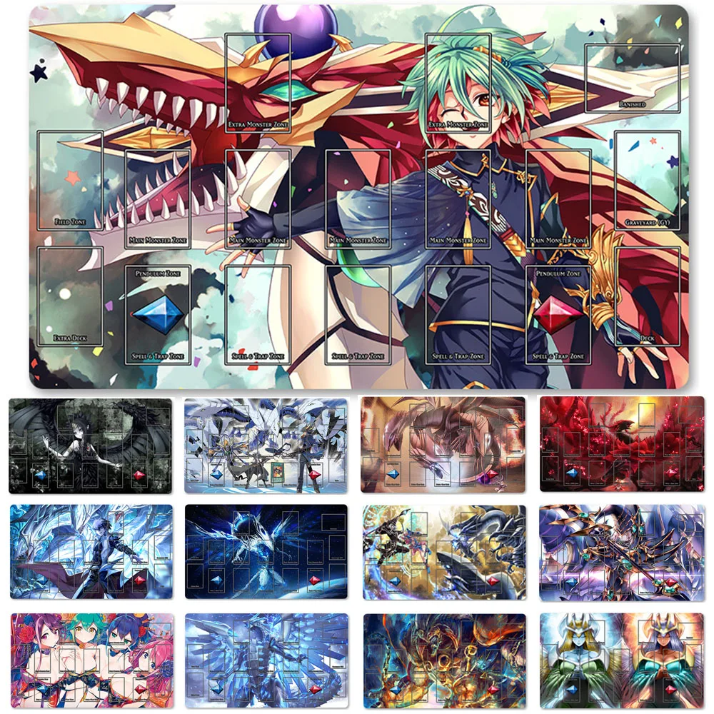 

Лидер продаж, игровой коврик OCG Blue-eyes Ultimate Dragon Dark, волшебный поединок, игровые коврики для монстров, совместимые с YuGiOh TCG + бесплатная сумка...