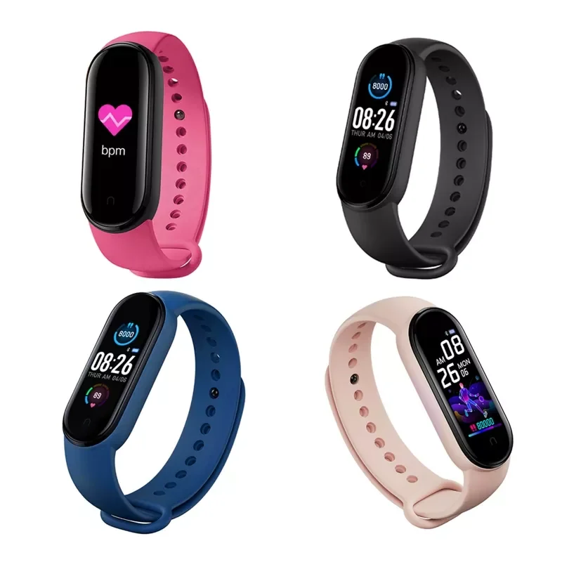 

M5 Sport Fitness Tracker Smartband Smart Bracelet Blood Pressure Heart Rate Monitor Smart Band Wristband Men Women