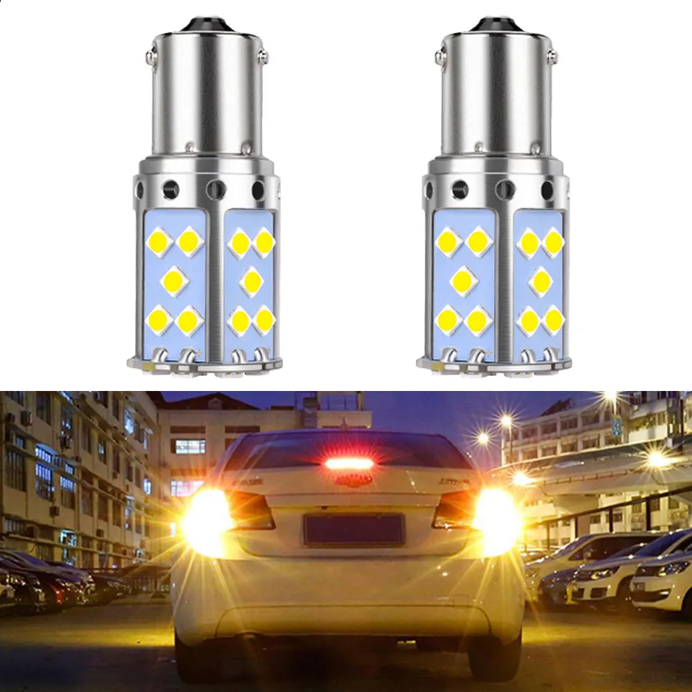 

1x Auto Turn Signal Light 3030 35SMD 1156 BA15S LED Reverse Brake Bulb Canbus Led Car License Plate Lights Car Turn Signal Light