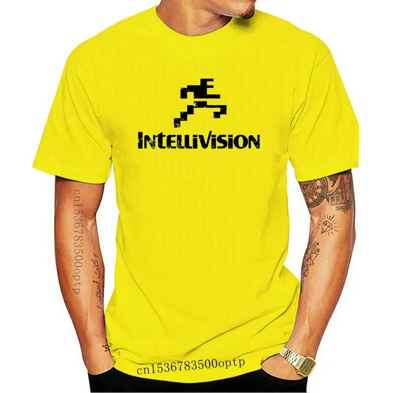 

Футболка для бега Intellivision, Мужская футболка в винтажном стиле с логотипом, потертая, серо-вересковая, крутые топы, футболка