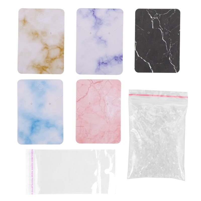 

Marble Earring Cards For Jewelry,900 Pcs Marble Earring Display Card Holder Set With Display Cards,Self-Seal Bags