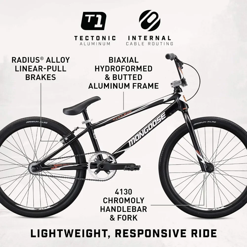 Фото Для гоночного велосипеда Title Pro или Elite BMX с 20 или 24-дюймовыми колесами красного, оранжевого или черного цвета, начинающих или возвращающихся водителей №5