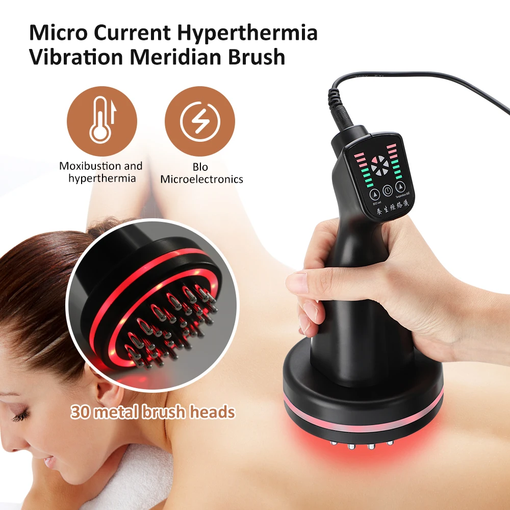 

Electric Slimming Massager Body Shaping Fat Burner Heating Meridian Brush Anti Cellulite Scraping Massage Firming Beauty Device