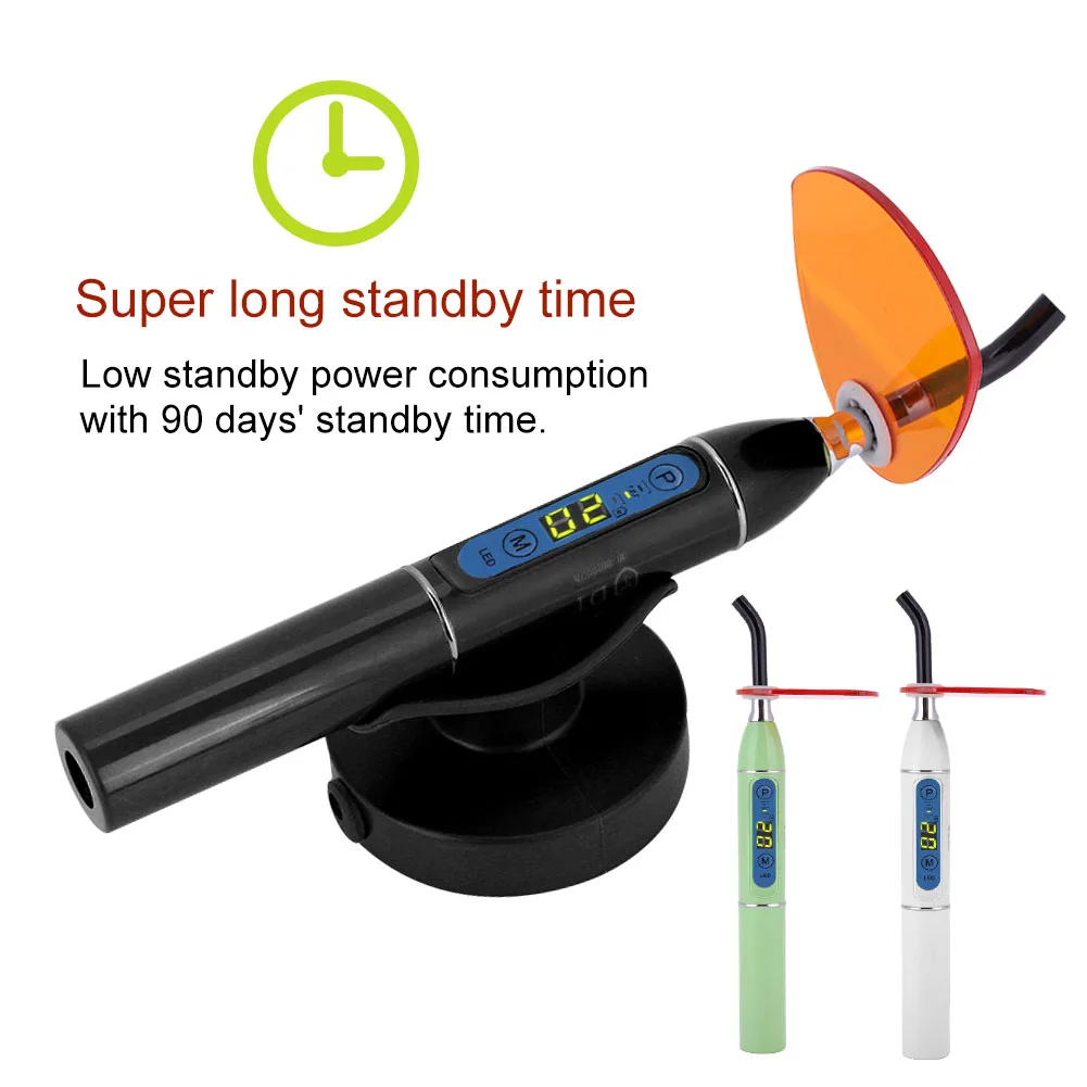 

Wireless LED Dental Curing Light Lamp Machine 5W 3 Colors Dental Equipment Teeth Whitening Big Power Cordless Curing Machine