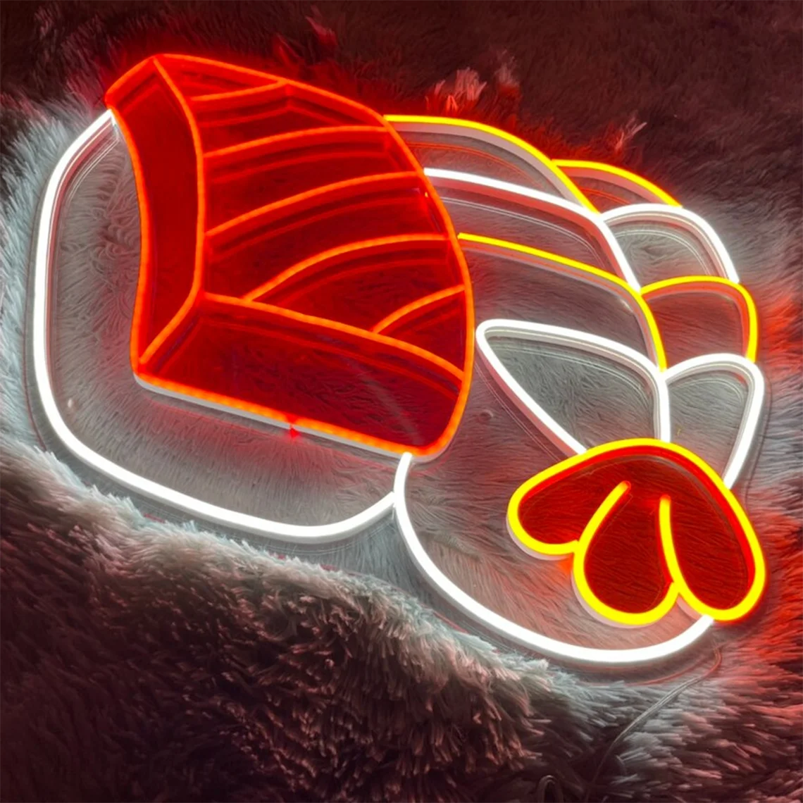 Неоновая вывеска для суши на заказ светодиодная логотип магазина декор кухни