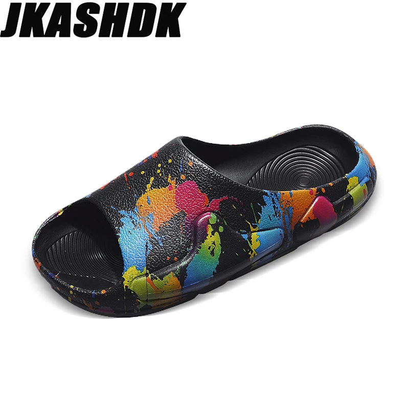 

Summer Men's Flip-Flops 2022 New EVA Soft Sole Sandals Men's Fashion Thickened Non-Slip Sole Bathroom Casual Beach Home Slippers