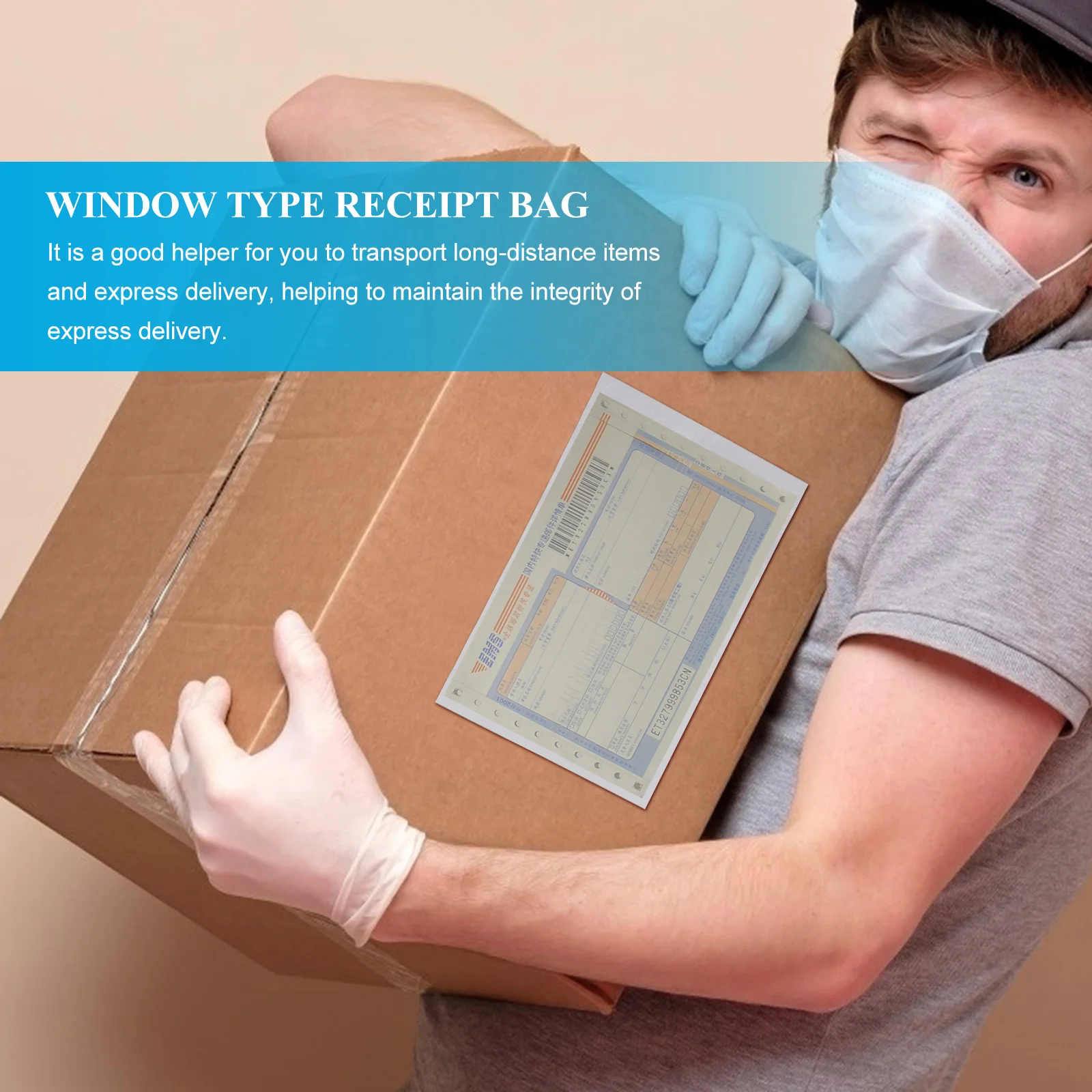 100 шт. наборы этикеток для доставки конверты самоклеящиеся пакеты список