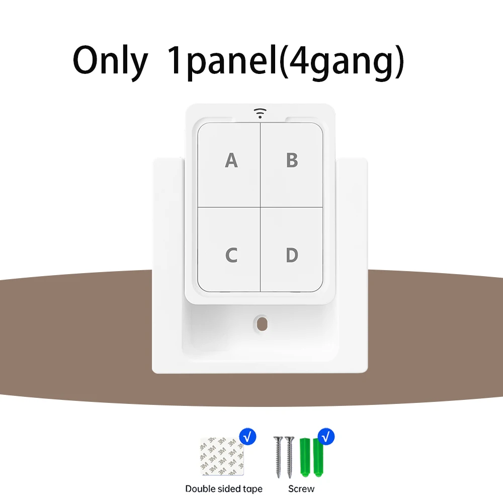 Беспроводной выключатель Tedeligo RF 433 МГц 1/2/3/4/6 Gang