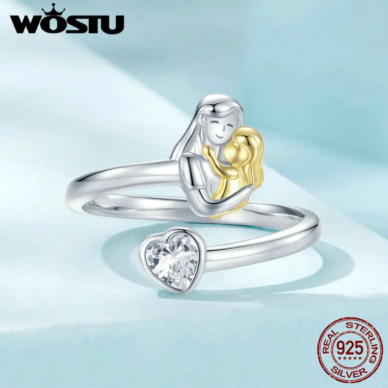 Женское кольцо в форме сердца с фианитом