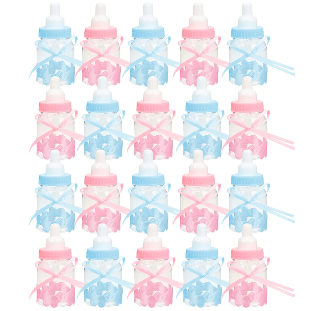 

24 Pcs Breast Bottle For Baby Box Party Favors Bottles Mini Gender Reveal Supplies Mini Baby Prizes Ps Containers