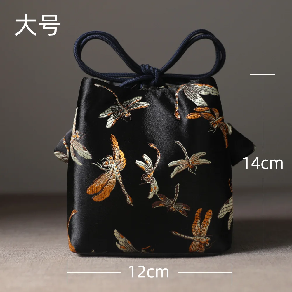 

Дорожная сумка для хранения, чайный сервиз, сумка для чашки чайника, многофункциональная портативная сумка в японском стиле на шнурке, аксессуары для чайной церемонии, новинка