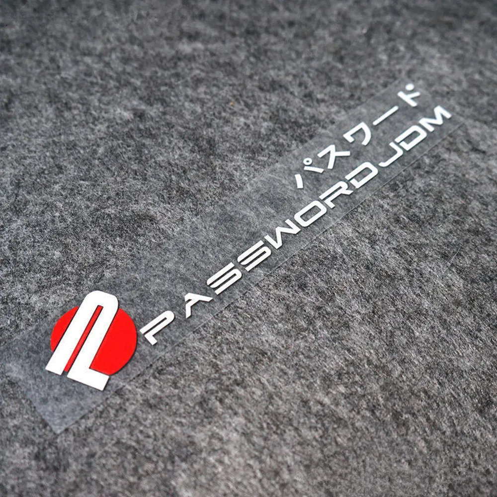 

Автомобильная наклейка PASSWORD JDM, авто наклейка на окно, бампер, автомобильный Стайлинг, виниловые наклейки, устойчивые для Toyota Honda Volkswagen Mitsubishi