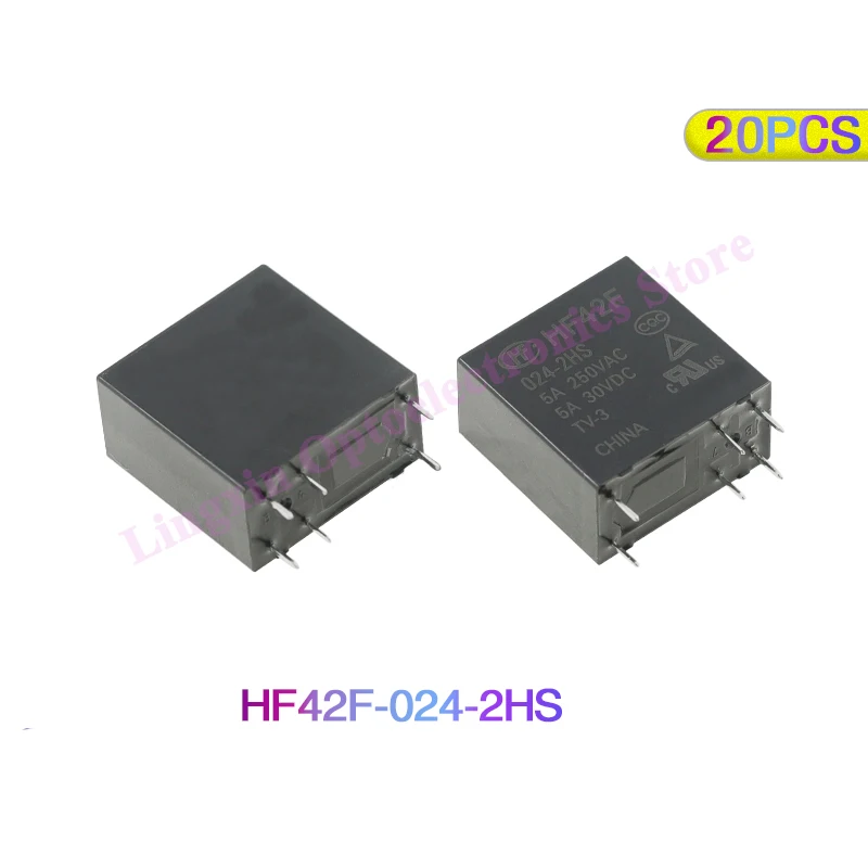 

20 шт./лот HF42F -005 012 024-2HS 5A 6Pin 250VAC силовые реле 5 В 12 В 24 В постоянного тока FTR-F4AK024T F4AK024T HF42F-024-2HS 100% оригинал, новый