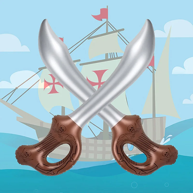 6/12 шт. надувные пиратские мечи игрушка на Хэллоуин мяч для вечеринки день