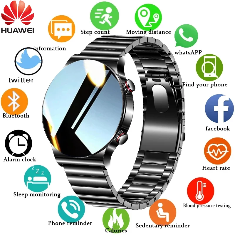 

Huawei HD 1.39 inch display Smart Watch Men Bluetooth Call IP68 Waterproof music player link Bluetooth headset Smartwatch Men