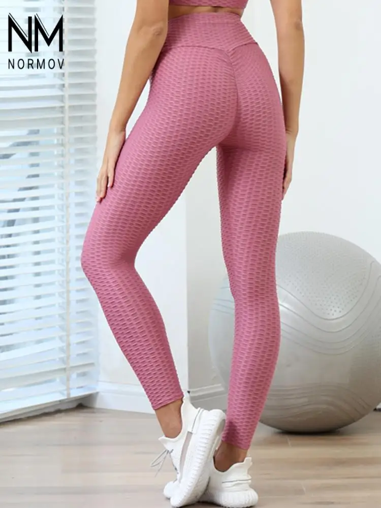 

NORMOV Anti Cellulite Leggings Women Push Up Seamless Patchwork Pants Mesh Breathable Fitness Casual Slim Sports Leggins
