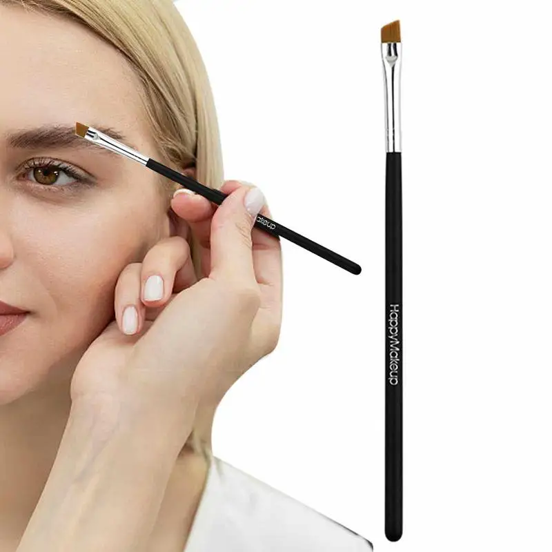 

5/1pcs Professional Bevel Eyebrow Brush Black Angled Brush High Quality Eyebrow Makeup Brush Acrylic Rhinestone Eye Brush