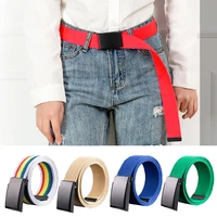 black buckle 3 8cm webbing waistband unisex army tactical belt women men canvas waist belt jeans adjustable waist belt nylon new