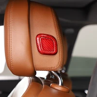 for 16 21 maserati headrest trim cover car interior styling trim accessories seat headrest button trim cover real carbon fiber