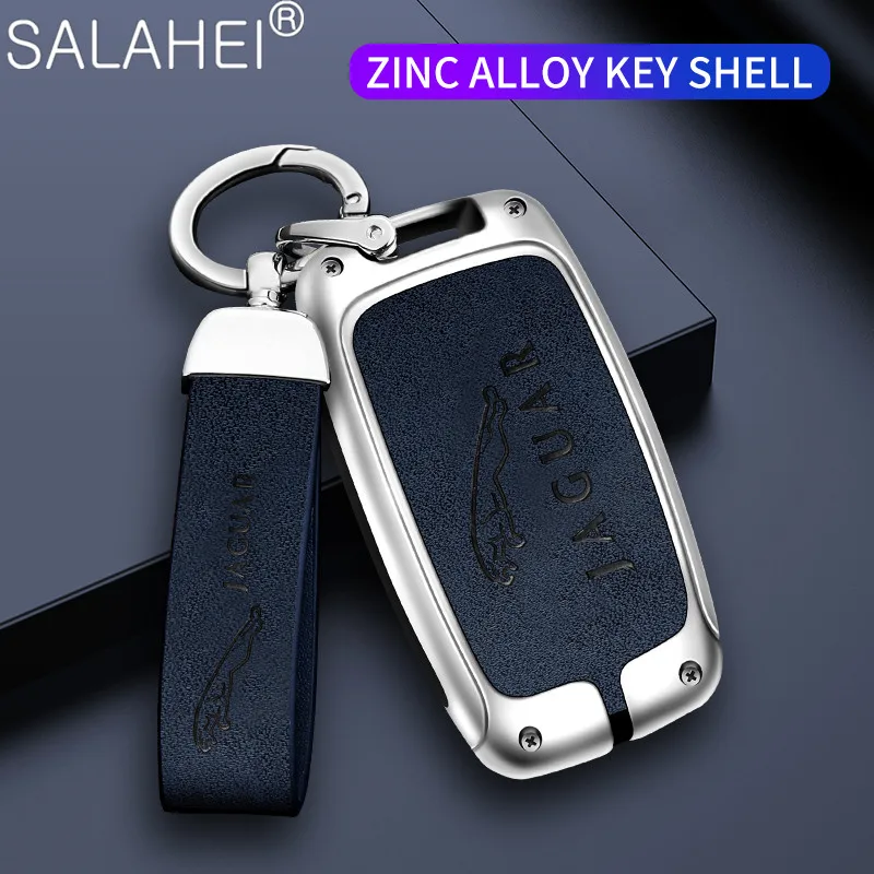 

Zinc Alloy Car Key Cover Case Shell Holder Protection For Jaguar XF XJ XJL XE C-X16 XKR XFL XK Guitar Keychain Auto Accessories