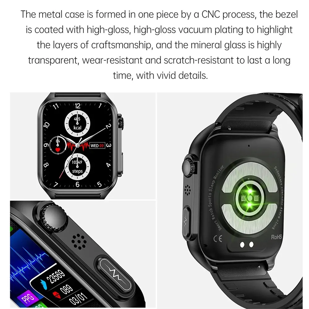 Смарт-часы TK12 с функцией измерения ЭКГ + ППГ Bluetooth и Пульсометром