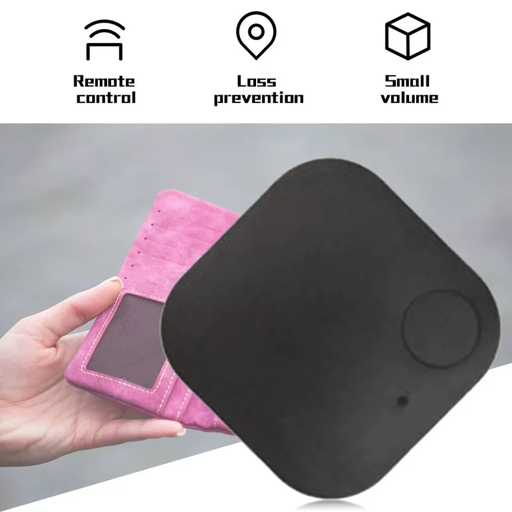 

Square Anti-lost Car GPS Tracker Kids Pets Wallet Keys Alarm Locator Smart Mini Bluetooth-compatible Realtime Finder Trackr