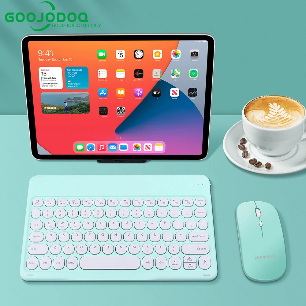 Беспроводная клавиатура Bluetooth и мышь Combo Teclado для iPad Xiaomi Samsung Huawei Tablet Android IOS Windows |