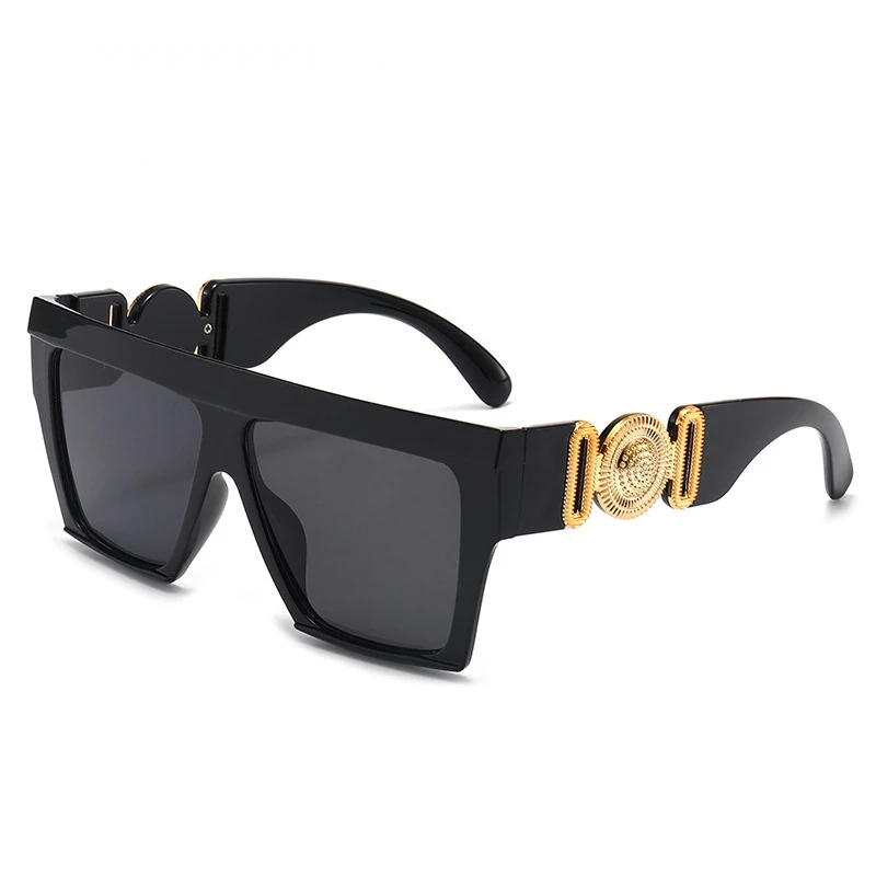 

Unisex Fashion Ladies Square Sunglasses Women Goggle Shades Vintage Brand Designer Gradient Female Oversized Sun Glasses UV400