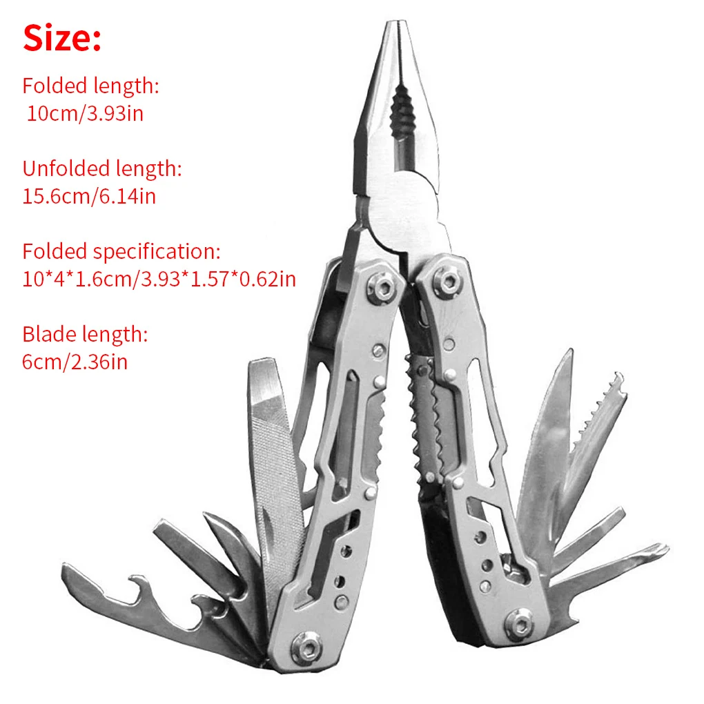

Camping Multitool Plier Wire Cutter Multifunctional Multi Tools Outdoor Camping Folding Knife Pliers Camping Exploring Plier
